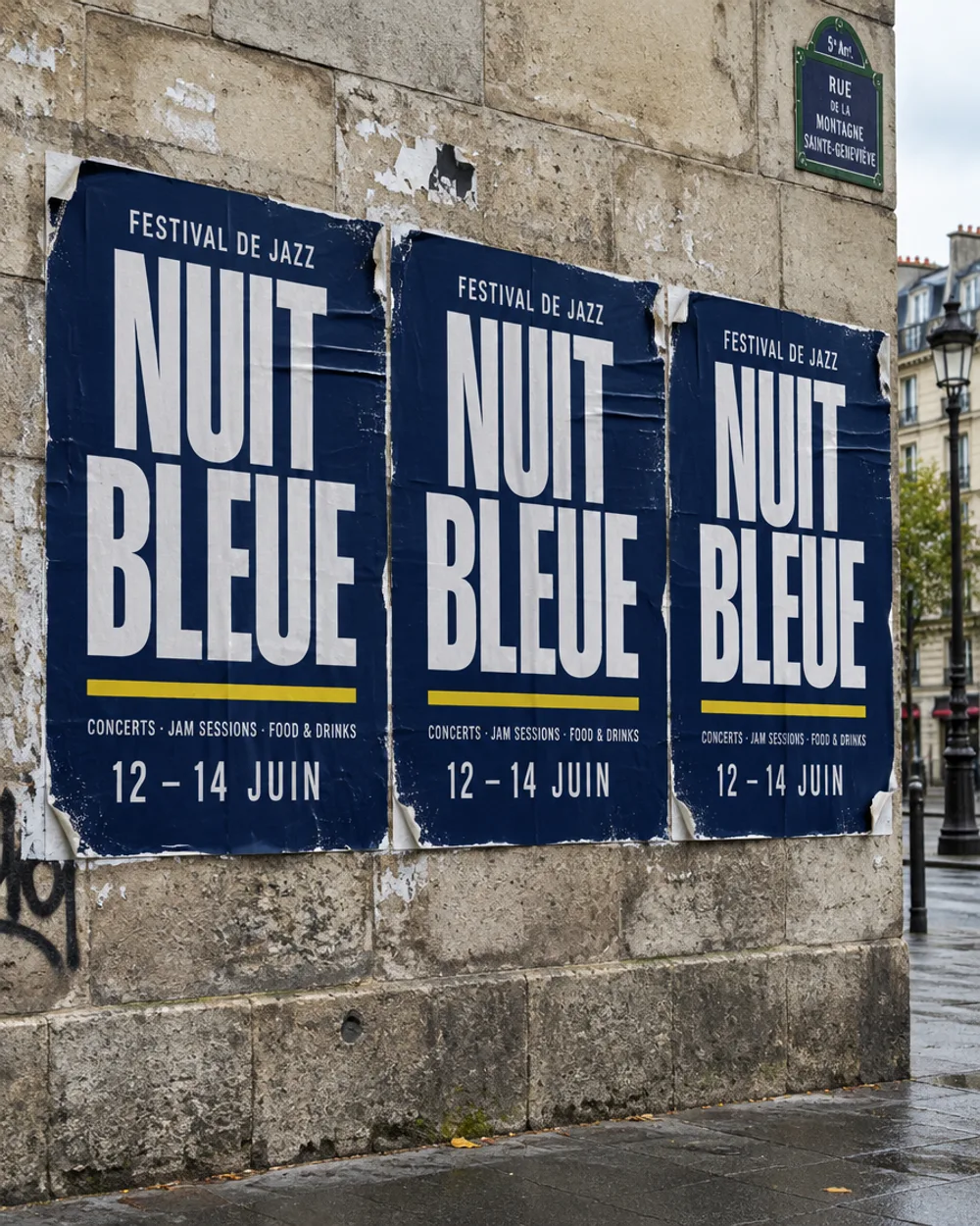 Série d'affiches typographiques pour un festival de jazz